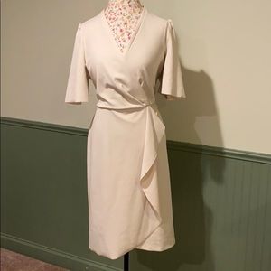 Cream wrap style dress